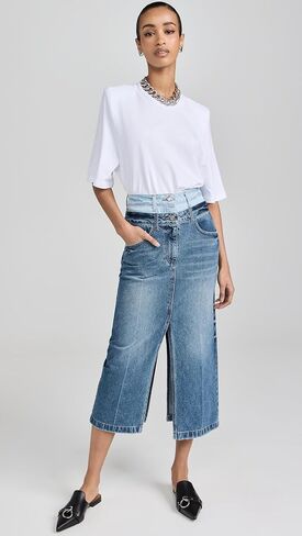 Women's Double Waisted Denim Skirts in Saudi Arabia