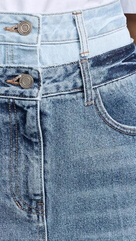 Women's Double Waisted Denim Skirts in Saudi Arabia