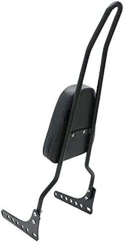 مسند ظهر سيسي بار مع وسادة مريحة متوافقة مع Harley Softail Slim FLSL Deluxe FLHC FLHCS FLDE Street Bob FXBB 2018-2021 (أسود) in Kuwait