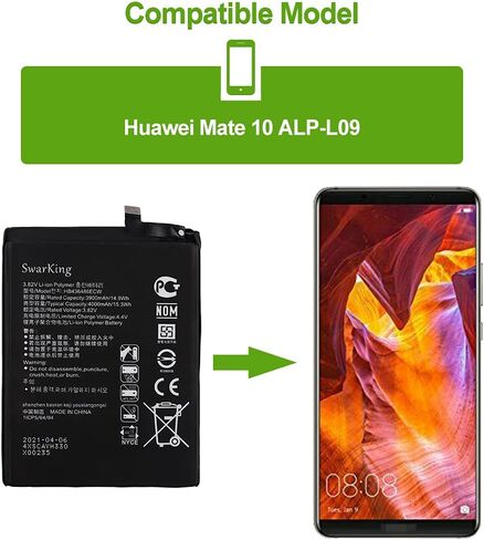 SwarKing Replacement Battery Compatible with HB2899C0ECW Huawei MediaPad M3 8.4" BTV-W09 & Huawei MediaPad T5 Tablet 10.1" with Toolkit in Kuwait
