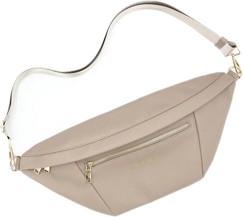 Modern+Chic Sling Bags for Women - Presley Oversized Sling Bag, Vegan Leather Crossbody Bag with Strap & Multiple Pockets (Taupe) in Saudi Arabia