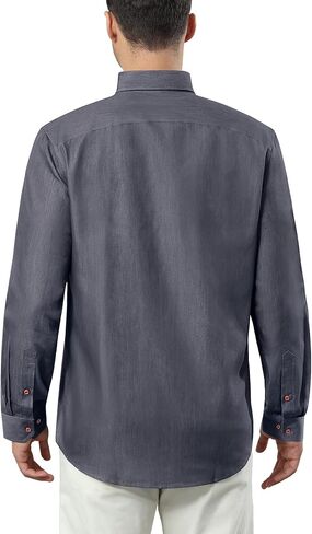 Men's Denim Shirt Long Sleeve Casual Button Down Shirt Men Western Untucked Dress Shirts for Men Cowboy Work in Saudi Arabia