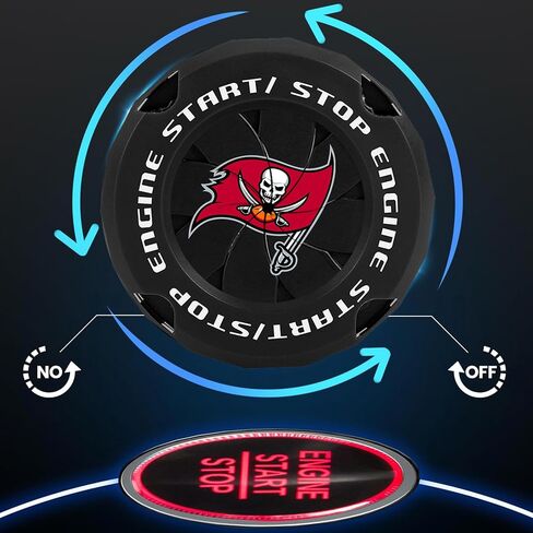 Car Accessories for buccaneers for football fan,fit buccaneers car gear -Cool engine car gifts decoration for men and women. (for hd black) in Saudi Arabia