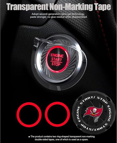 Car Accessories for buccaneers for football fan,fit buccaneers car gear -Cool engine car gifts decoration for men and women. (for hd black) in Saudi Arabia