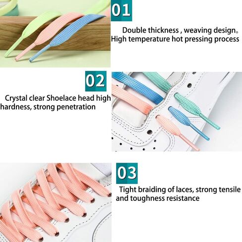 Round Shoes Laces Luminous Glow in the Dark Shoelaces Light Up for Sneakers Athletic Skating Sports Shoes in Saudi Arabia
