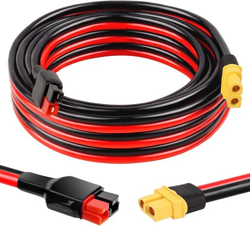 XRDS -RF 10AWG XT60 إلى كابل تمديد محول Anderson - كابل موصل XT60 أنثى إلى Anderson كابل تحويل طاقة عالي الأداء لتطبيقات RC والطاقة الشمسية وتطبيقات DIY 20FT in Saudi Arabia