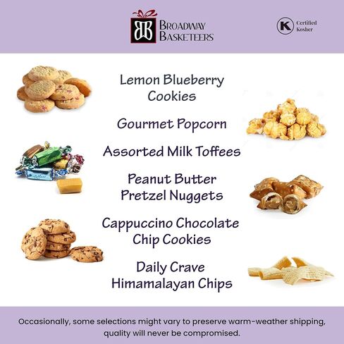 Broadway Basketeers 4 Box Chocolate Food Gift Basket Tower Snack Gifts for Women, Men, Families, College – Delivery for Birthday, Appreciation, Thank You, Get Well Soon Care Package in Saudi Arabia