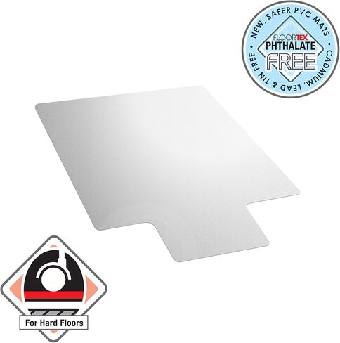 سجادة كرسي من الفينيل من Floortex® Advantagemat للأرضيات الصلبة - 48 بوصة × 36 بوصة، يتم شحنها بشكل مسطح in Kuwait