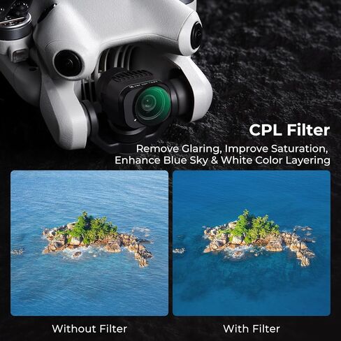 طقم مرشح K&F Concept Mini 4 Pro ND&PL، 3 عبوات (ND8&PL+ND16&PL+ND32&PL) متوافق مع DJI Mini 4 Pro، ملحقات الكاميرا بدون طيار بفلتر زجاجي بصري عالي الدقة متعدد الطبقات in Kuwait