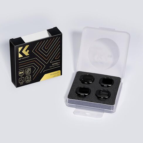 طقم مرشح K&F Concept Mini 4 Pro ND&PL، 3 عبوات (ND8&PL+ND16&PL+ND32&PL) متوافق مع DJI Mini 4 Pro، ملحقات الكاميرا بدون طيار بفلتر زجاجي بصري عالي الدقة متعدد الطبقات in Kuwait