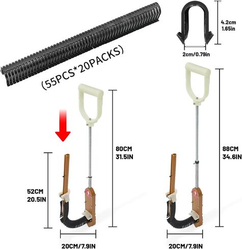 دباسة Foamboard PEX، دباسة يدوية واقفة للخشب ولوحة الرغوة، دبابيس مقاس 1-1/2 بوصة للوحة إسفنجية مقاس 1 بوصة و2 بوصة، 1100 قطعة من دبابيس الرغوة in Kuwait