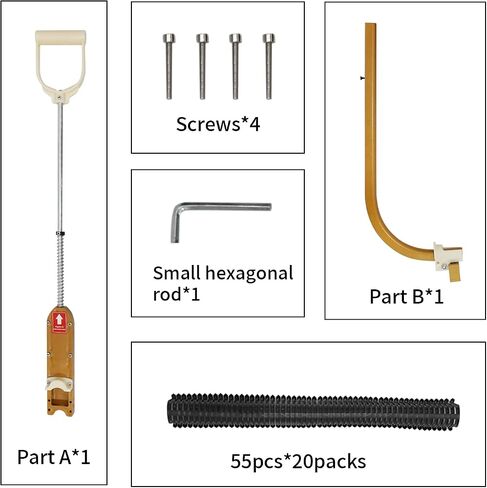دباسة Foamboard PEX، دباسة يدوية واقفة للخشب ولوحة الرغوة، دبابيس مقاس 1-1/2 بوصة للوحة إسفنجية مقاس 1 بوصة و2 بوصة، 1100 قطعة من دبابيس الرغوة in Kuwait