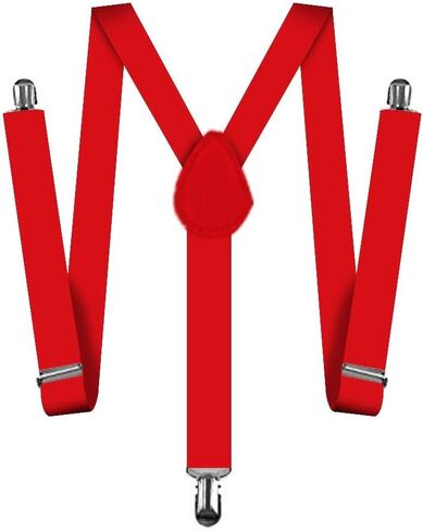 Suspenders For Men,Women Adjustable Suspends Bow Tie Set Solid Color Y Shape with Strong Clips Adjustable Braces in Saudi Arabia