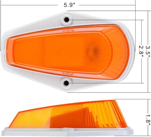 AmberCab ماركر سقف تشغيل ضوء AmberCover عدسة لفورد ل F-250 1980-1997 in Kuwait