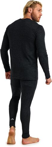 Merino.tech مجموعة رجالية من صوف ميرينو - ملابس داخلية حرارية خفيفة الوزن من صوف ميرينو للرجال من الأعلى والأسفل in Kuwait