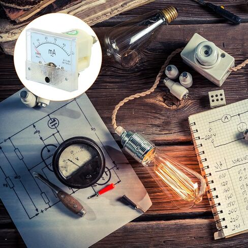 YOKIVE Analog Panel Ammeter, 85L1 Ampere Meter Current Tester, Great for Office, Art, Home, Daily Use (AC 0-50mA) in Saudi Arabia
