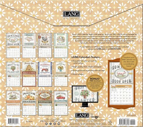 LANG Farmhouse 2025 Wall Calendar (25991002008) in Saudi Arabia