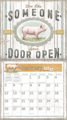 LANG Farmhouse 2025 Wall Calendar (25991002008) in Saudi Arabia