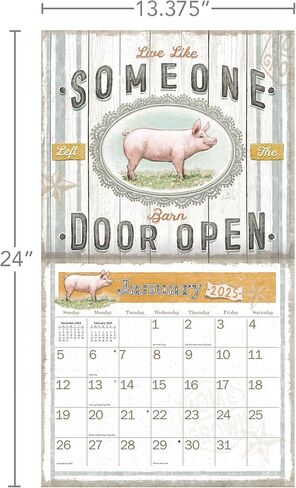 LANG Farmhouse 2025 Wall Calendar (25991002008) in Saudi Arabia
