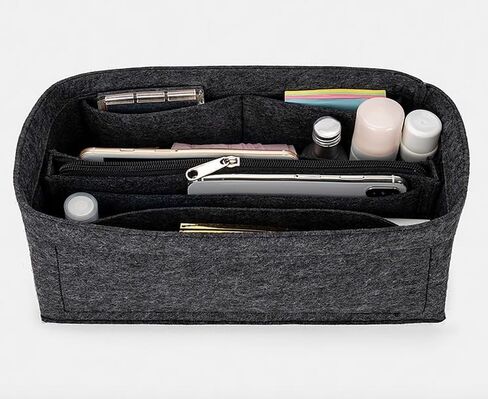 Purse Organizer Insert Suitable for Birkin 25/30/35/40 Organizer (Gray, BK 35) in Saudi Arabia