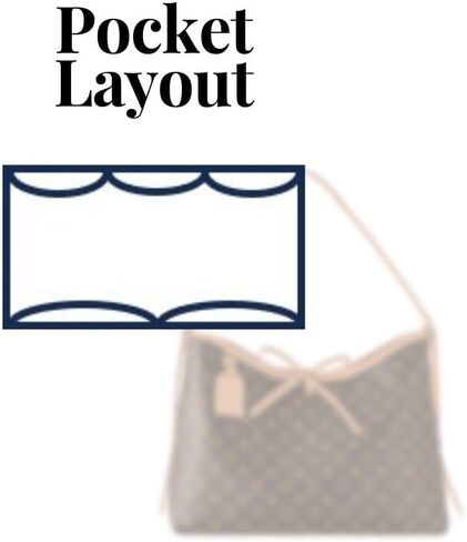 SAMORGA (1-29/ LV-Carryall-MM-F منظم حقيبة لـ LV Carryall MM: منظم حقيبة من النوع F إدراج حقيبة داخلية (نبيذ 2 مم) in Saudi Arabia