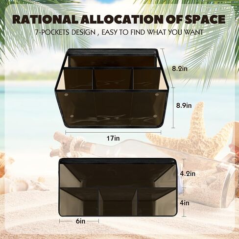 Clear Black Beach Bag Organizer Liner Original Insert Accessories for Bag X Large Storage Bag Divider Pouch Zipper for Bags Accessories Organizing Bag and Divide Space in Kuwait