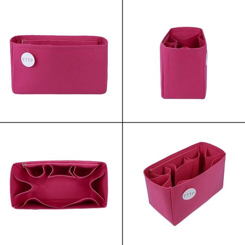 Rubber Beach Bag Organizer Compatible with Bogg Bag X Large Open Tote Bag,Divider Pouch for BOGG BAG Accessories Purse Organizer Insert (Rosy, Large) in Saudi Arabia