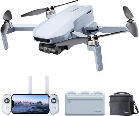 Potensic ATOM SE Drones with Camera for Adults 4K EIS, Under 249g, 4KM Long Transmission, Level 5 Wind Resistance, 31 Mins Flight, GPS Auto Return, Portable and Foldable Drone for Beginners in Saudi Arabia