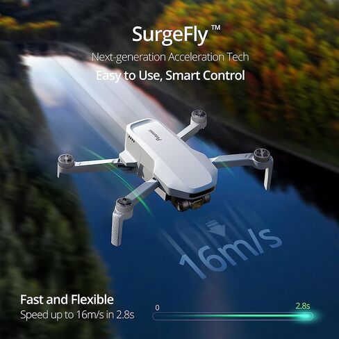 Potensic ATOM SE Drones with Camera for Adults 4K EIS, Under 249g, 4KM Long Transmission, Level 5 Wind Resistance, 31 Mins Flight, GPS Auto Return, Portable and Foldable Drone for Beginners in Saudi Arabia