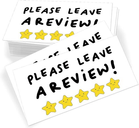 100 Mini Please Leave A Review Business Thank You Cards Shopping Purchase Greeting Cards to Customer Appreciation Cards for Small Business Owners Package Inserts in Saudi Arabia