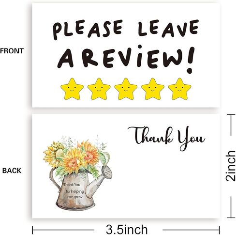 100 Mini Please Leave A Review Business Thank You Cards Shopping Purchase Greeting Cards to Customer Appreciation Cards for Small Business Owners Package Inserts in Saudi Arabia