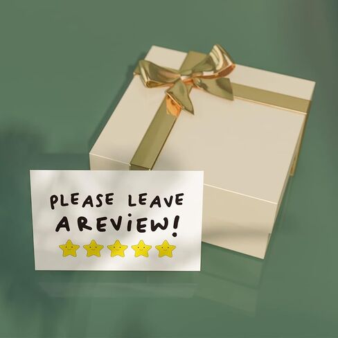 100 Mini Please Leave A Review Business Thank You Cards Shopping Purchase Greeting Cards to Customer Appreciation Cards for Small Business Owners Package Inserts in Saudi Arabia