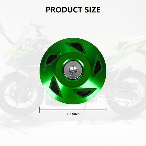 سدادات إطار الدراجة النارية أغطية أغطية الثقب المزخرفة متوافقة مع ملحقات الدراجة النارية Kawasaki Ninja 400 Z400 عملية الألومنيوم باستخدام الحاسب الآلي in Kuwait