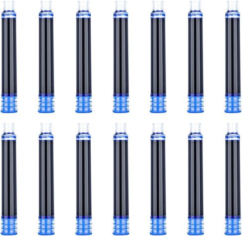 Gullor 35 Pieces Fountain Pen Ink Cartridges with Storage Box, Pen Refills, International Standard Size 2.6 mm Bore Diameter in Saudi Arabia