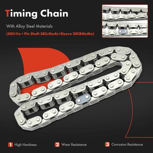 A-Premium 3PCS Engine Timing Chain Kit W/Sprocket Compatible with Ford, Mazda & Mercury - Taurus 1999-2007, Ranger 1999-2008, Windstar 1999-2000, B3000 1999-2008, Sable 1999-2005 - V6 3.0L in Saudi Arabia