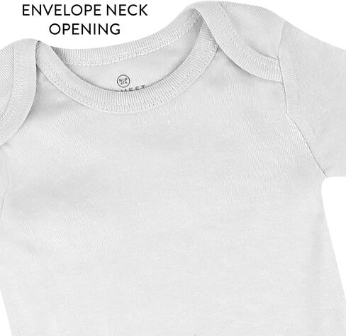 Honestbaby 10-Pack Short Sleeve Bodysuits One-Piece 100% Organic Cotton for Infant Baby Boys, Girls, Unisex in Kuwait