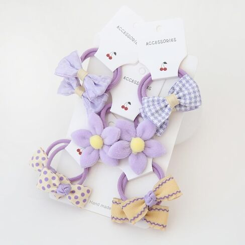 30 Pcs(15 pairs) Baby Girl Hair Ties With Bows 1.2 Inch Small Toddler Girls Ponytail Holders Pigtails Elastic Bands Hair Accessories For Kids in Saudi Arabia