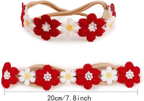 New Model Baby Girl Nylon Headbands Nylon Flower Elastic Hairbands 3pcs Hair Accessories Gift for Newborn Infant Toddlers (BF-Z38) in Kuwait