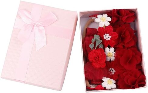 New Model Baby Girl Nylon Headbands Nylon Flower Elastic Hairbands 3pcs Hair Accessories Gift for Newborn Infant Toddlers (BF-Z38) in Kuwait