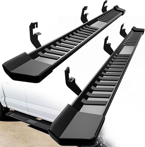 استبدال لوحات الجري YITAMOTOR مقاس 6 بوصات لسيارة 2015-2024 Chevy Colorado/GMC Canyon Crew Cab، وخطوات جانبية مزخرفة بقضبان Nerf سوداء in Saudi Arabia