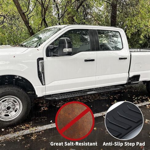 استبدال لوحات الجري YITAMOTOR مقاس 6 بوصات لسيارة 2015-2024 Chevy Colorado/GMC Canyon Crew Cab، وخطوات جانبية مزخرفة بقضبان Nerf سوداء in Saudi Arabia