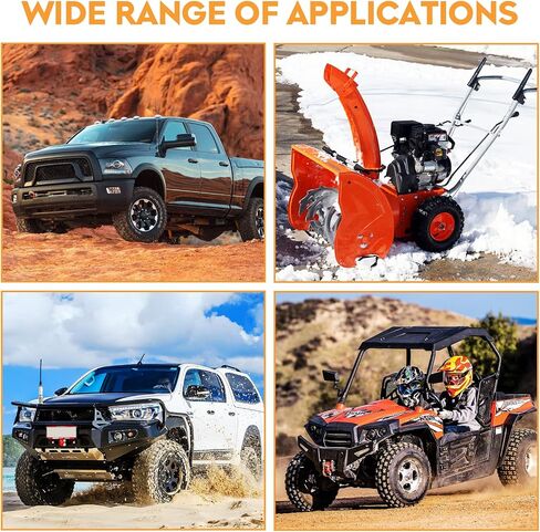 Youxmoto 12V 500A Winch Solenoid Contact Relay and Receiver + 2pcs مجموعة التحكم عن بعد، 4pcs الأسلاك المسبقة مع العروات، استبدال 8000lb-15000lb ATV UTV Truck Winch الملف اللولبي in Saudi Arabia