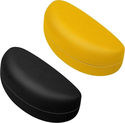 2 PCS A Pack, Leather Large Hard Shell Sunglasses Case, Protective Case For Most Sunglasses and Eyeglasses in Saudi Arabia