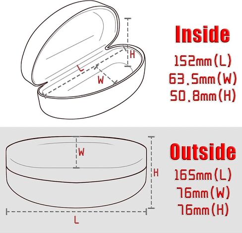 2 PCS A Pack, Leather Large Hard Shell Sunglasses Case, Protective Case For Most Sunglasses and Eyeglasses in Saudi Arabia