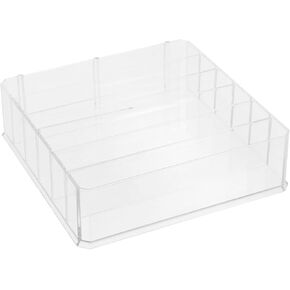 Cash Drawer Tray, Acrylic Currency Tray 6 Compartment Clear Money Storage Box Desk Drawer Organizer for Cash Moneyboxes Currency Cash Holder