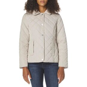 Jones New York Women's Ladies Lightweight Quilted Jacket with a Hood