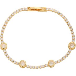 Gold Bracelets for Women,14k Gold Bracelets for Women with Cubic Zirconia, Tennis Bracelets，Gold Bracelets Gift