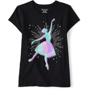 The Children's Place girls Dance Graphic Short Sleeve Tee