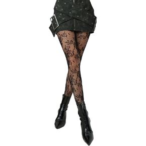 Floral Tights, Sexy High Waist Fishnet Tights - Premium Women's Stretchy Fishnet Stockings for Women, Trendy and Comfortable