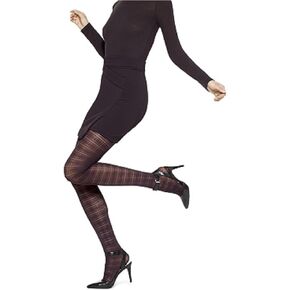 Fashion Patterned Tights Black M/L